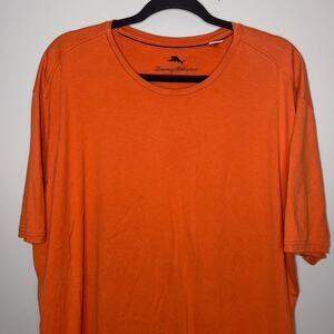 Tommy Bahama Mens Size XXL Burnt Orange Crew Neck Short Sleeve T-Shirt